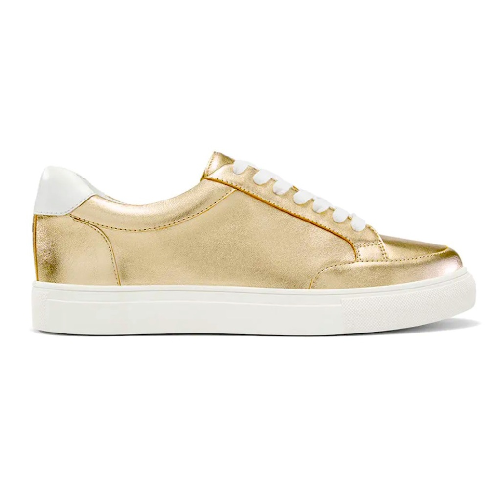 Birdies cardinal sneaker in gold